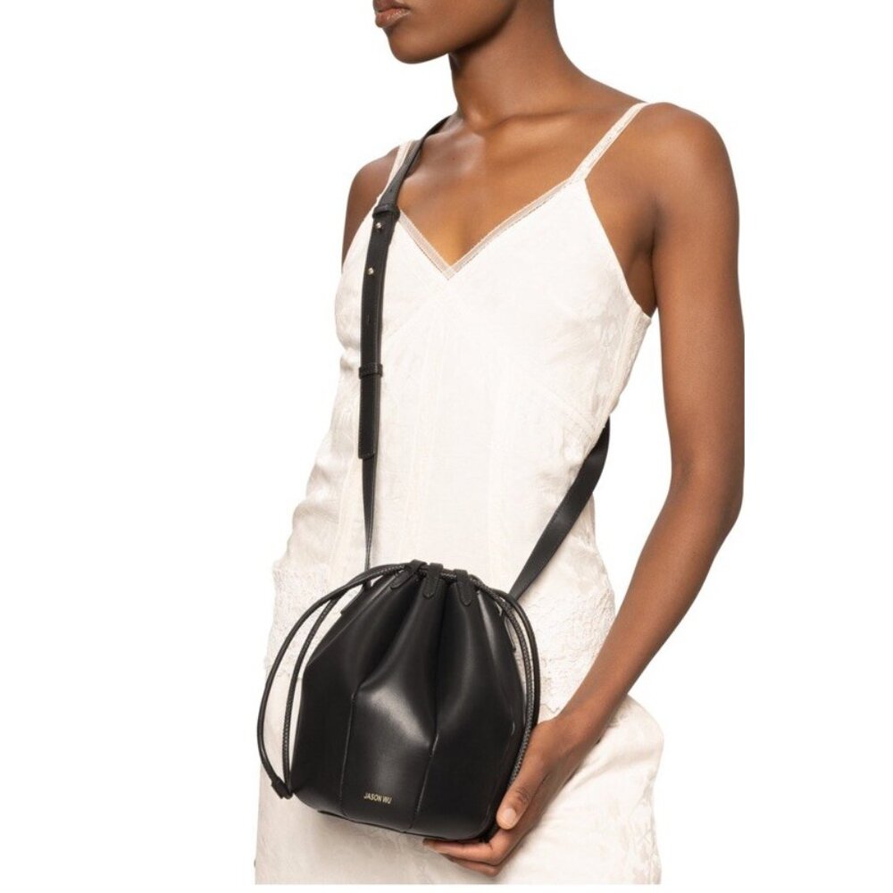 Jason Wu Tulip Leather Crossbody Bag - Black - Picture 5 of 11